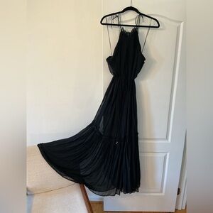 Banana Republic Black Sleeveless Maxi Dress
